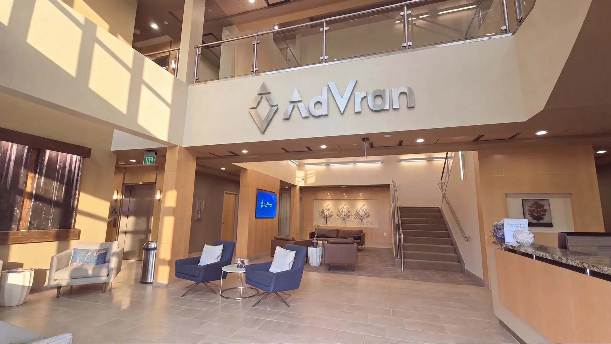 The AdVran office lobby in Anaheim