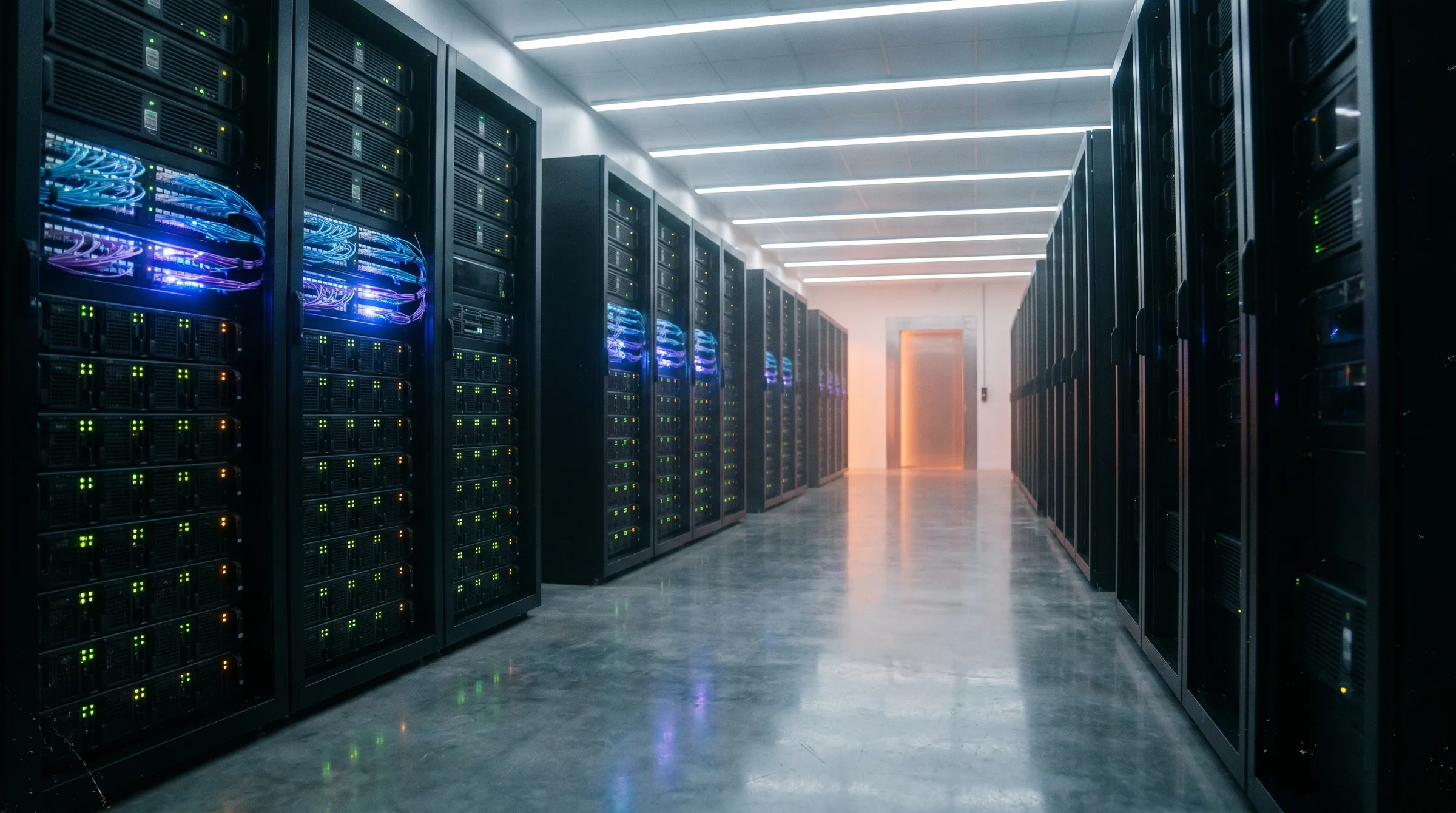 Modern data center backup vault with redundant storage arrays and offsite link