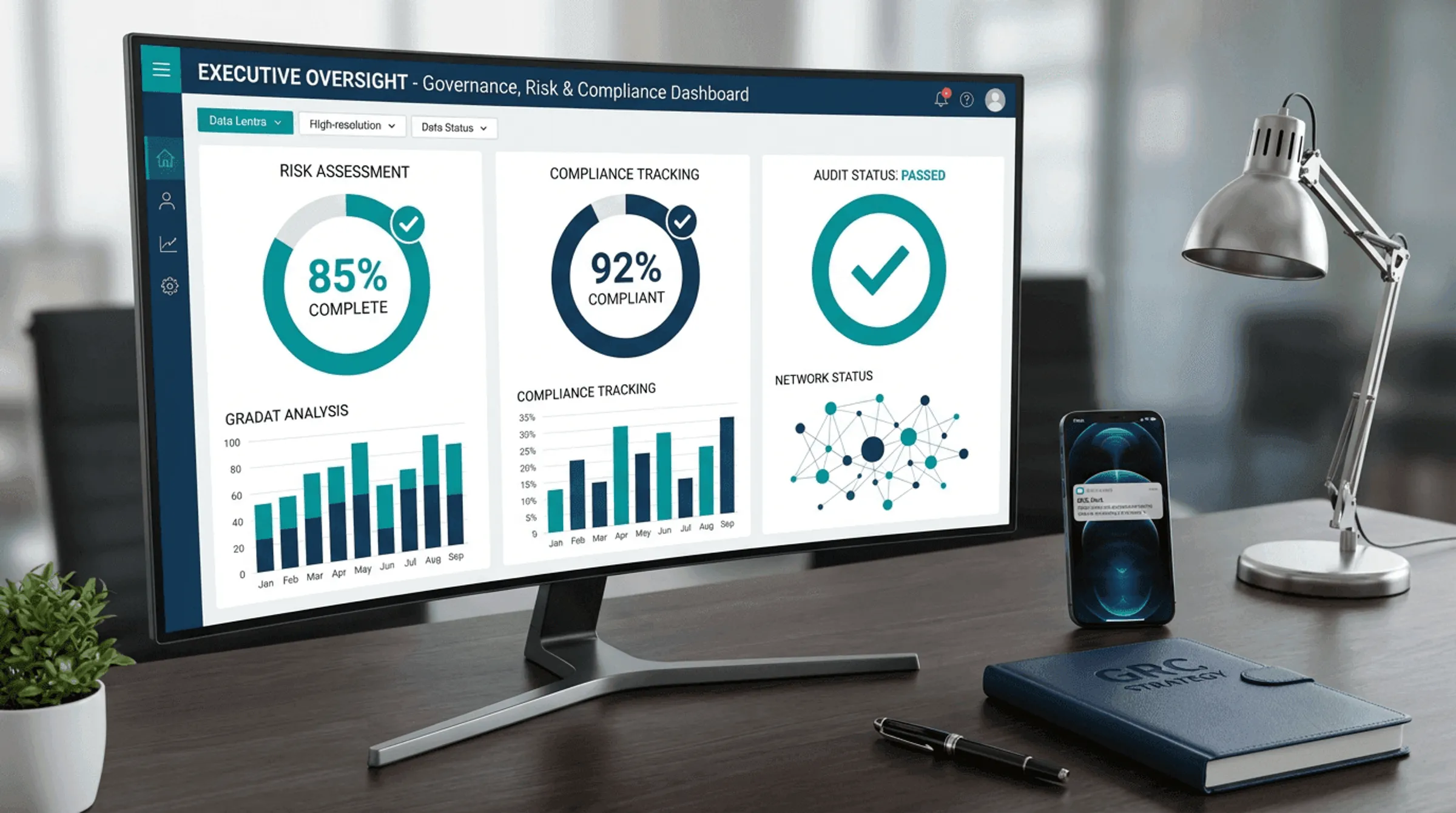 IT engineer monitoring infrastructure dashboard
