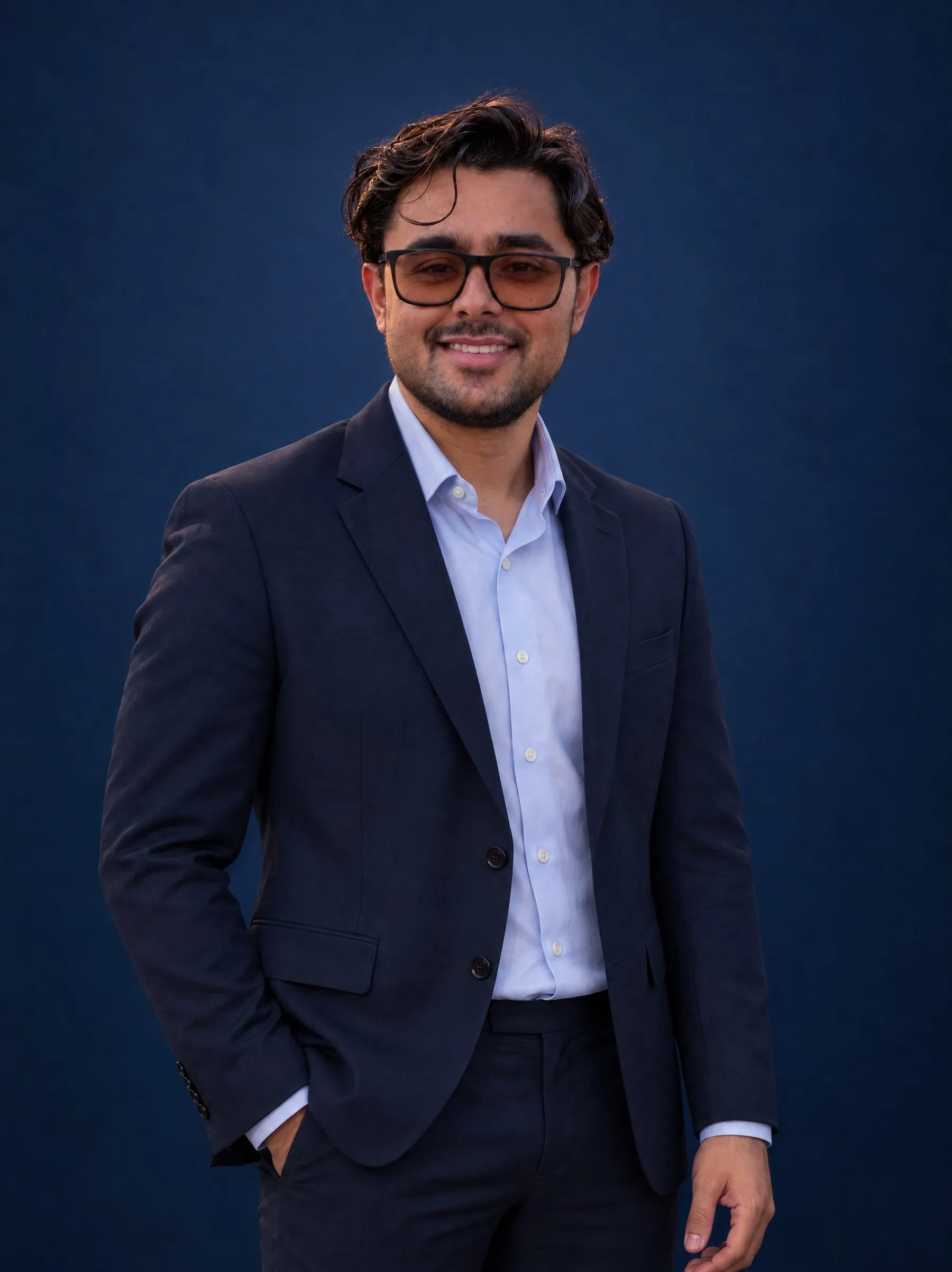 Portrait of Vrandan Sharma, Head of Security Engineering & Operations at AdVran